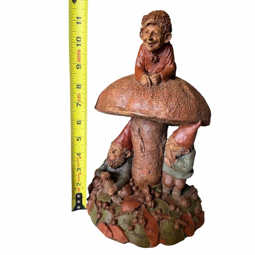 Tom Clark Gnome Parsley Sage & Thyme Figurine w/ COA Ed #75 Vtg Cairn Studios